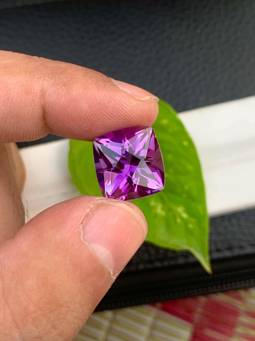 Fancy Cut Natural Amethyst Loose Gemstone: Purple Ring Stone, 10.50 Carats