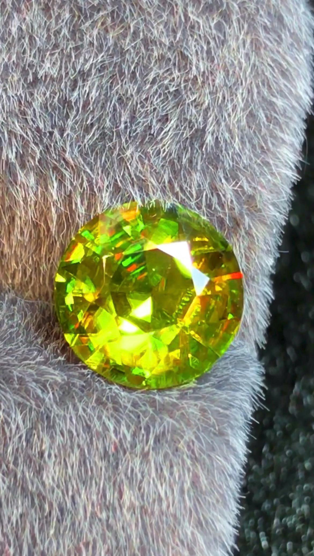 Sphene Titanite 1.90 ct Oval Cut Green Gemstone from Skardu Pakistan
