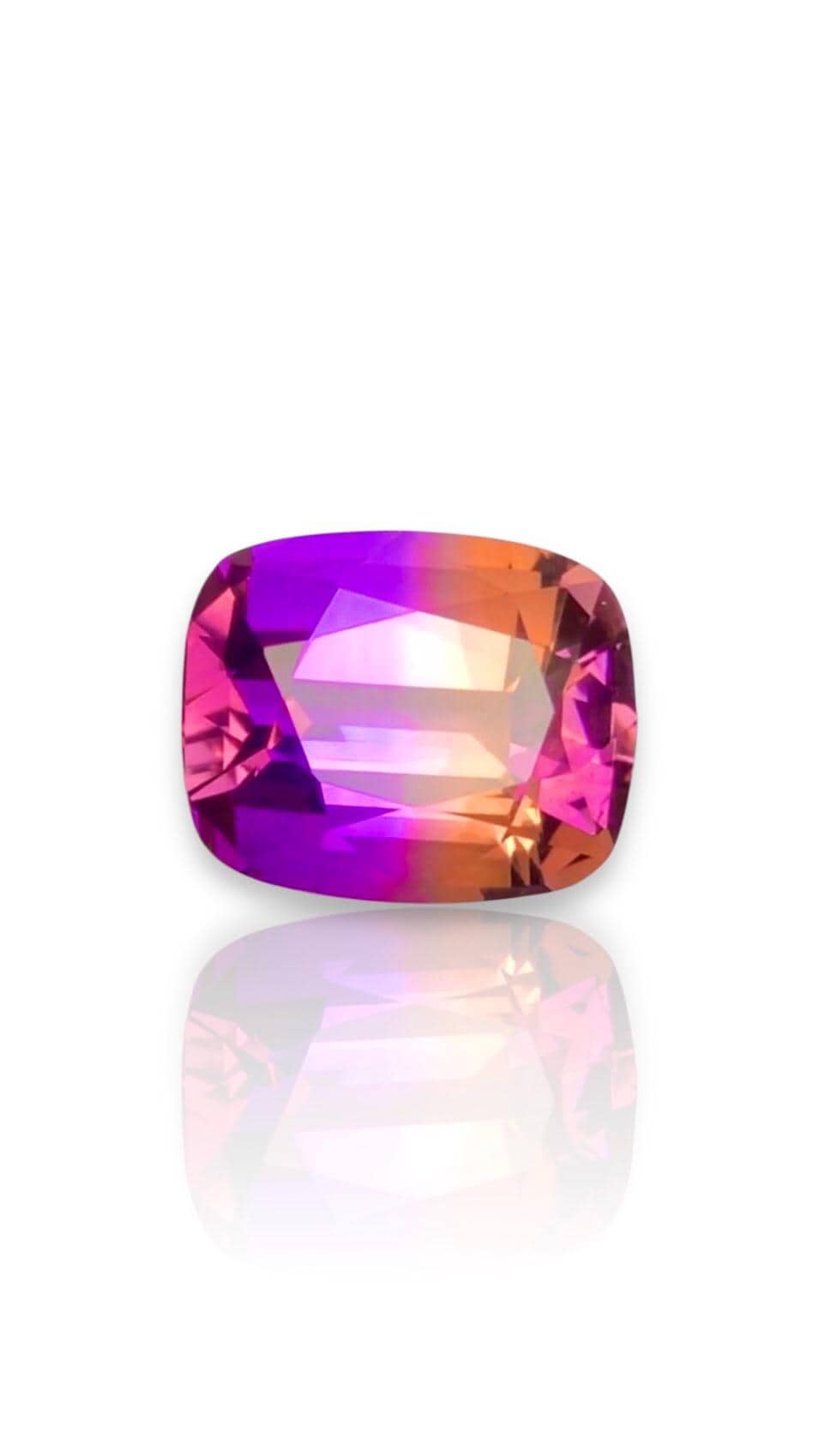 Bi-Color Ametrine 11.75 ct Cushion Cut – Gemstone from Brazil