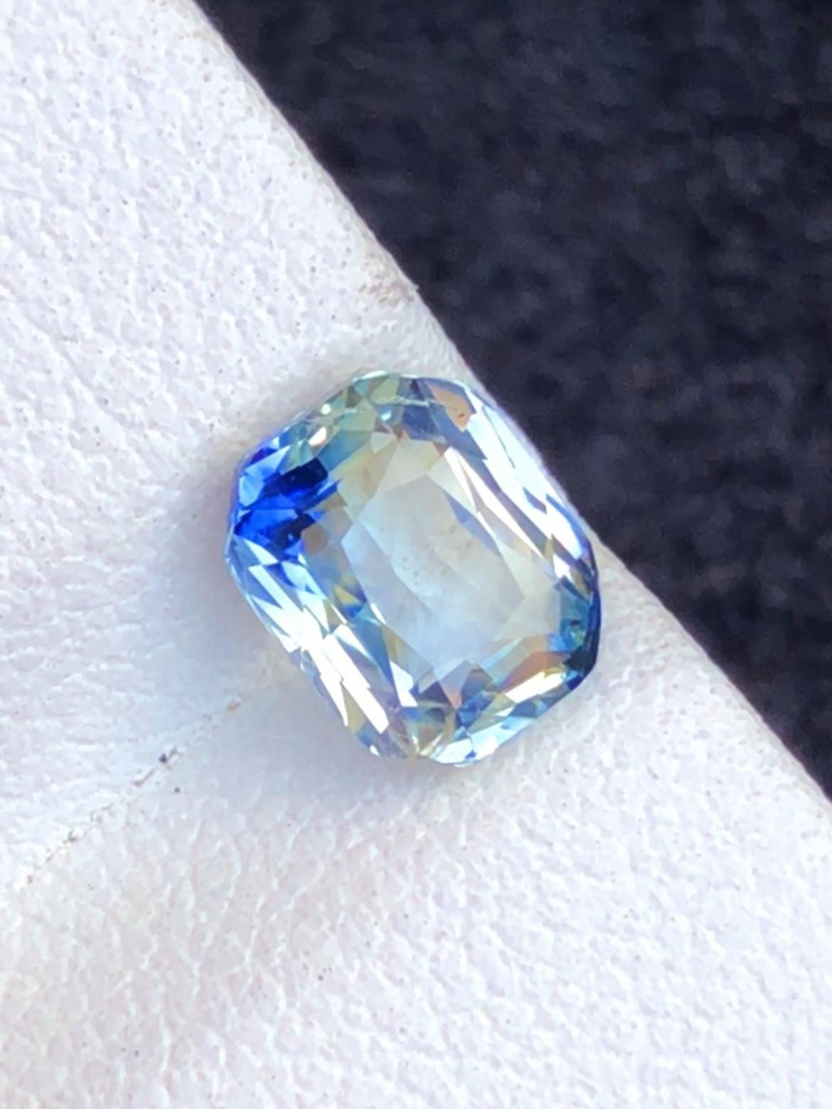 Parti Sapphire 2.10ct Cushion Cut • Sri Lanka No Heat