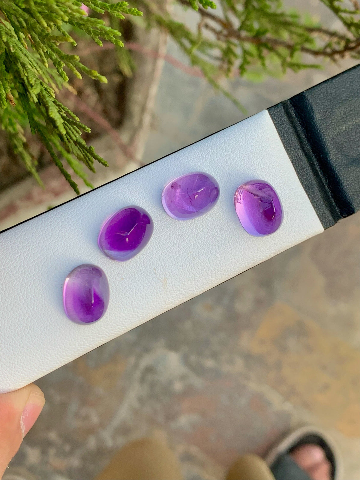 Natural Light Purple Amethyst Oval Cabochon Lot - 29.95 CT