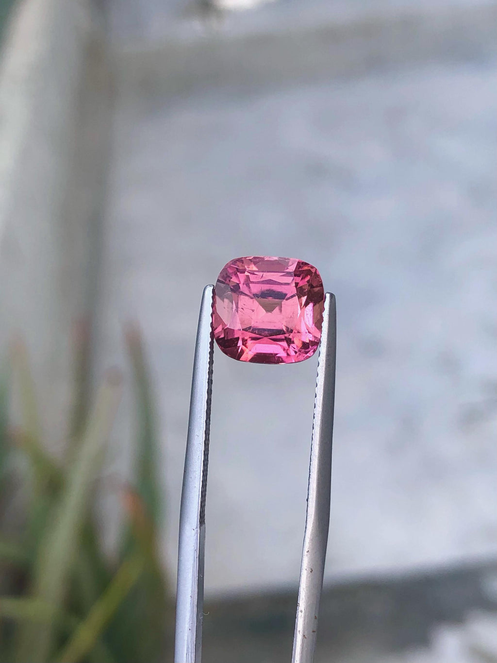 Pink Tourmaline Gemstone: 5.00 Carat Cushion Cut, October Birthstone