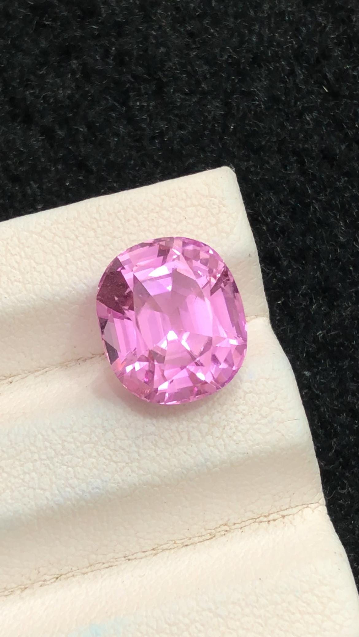 Pink Kunzite 5.40ct Cushion Cut Gemstone from Afghanistan – Ovalish Pink Collector’s Stone