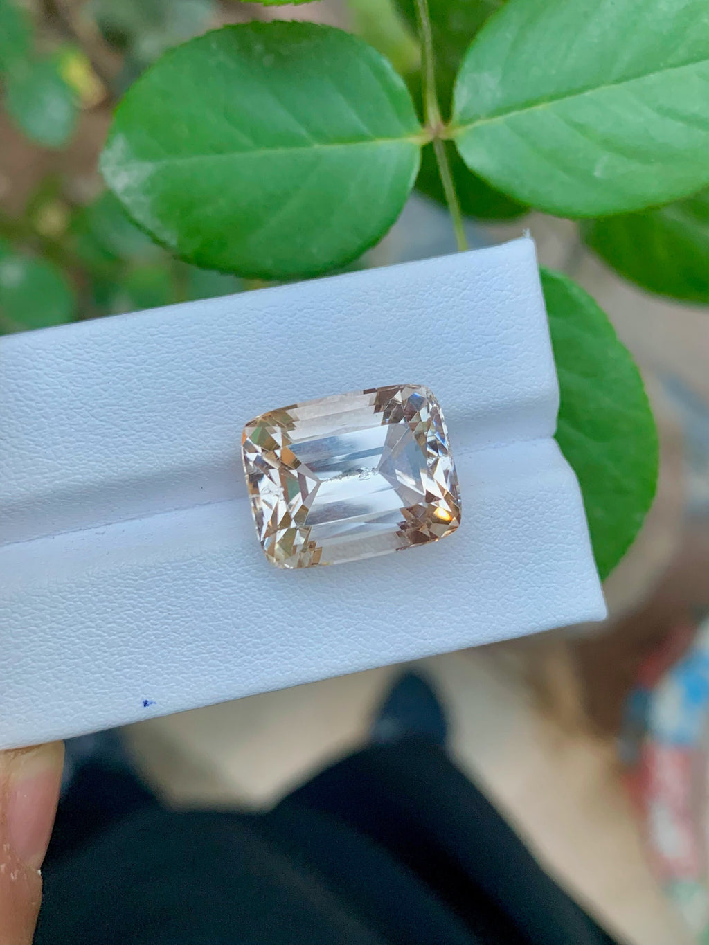 Yellow Cushion Cut Topaz Gemstone: Natural Faceted Stone, 21.70 CT