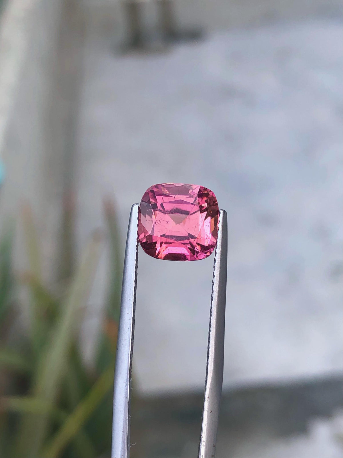 Pink Tourmaline Gemstone: 5.00 Carat Cushion Cut, October Birthstone