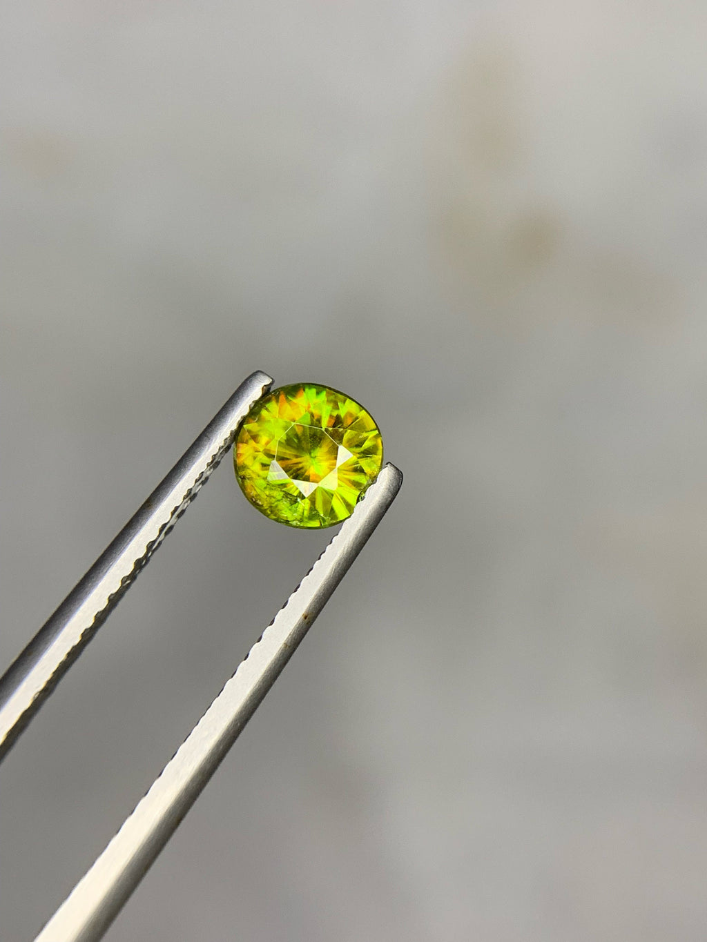 1.05 Carat Natural Chrome Sphene Gemstone: Nugget Green Sparkle