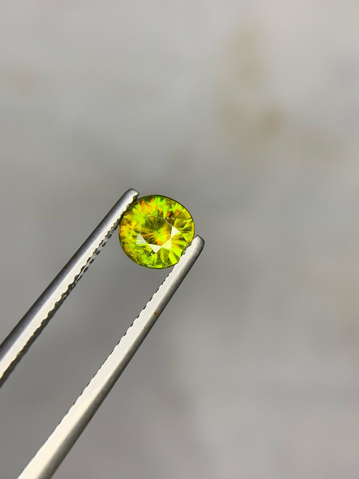 1.05 Carat Natural Chrome Sphene Gemstone: Nugget Green Sparkle