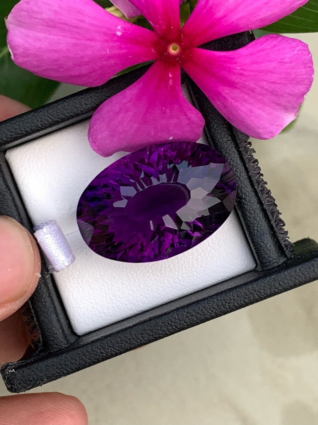 43 Ct Natural Purple Amethyst Oval Loose Gemstone - February Birthstone