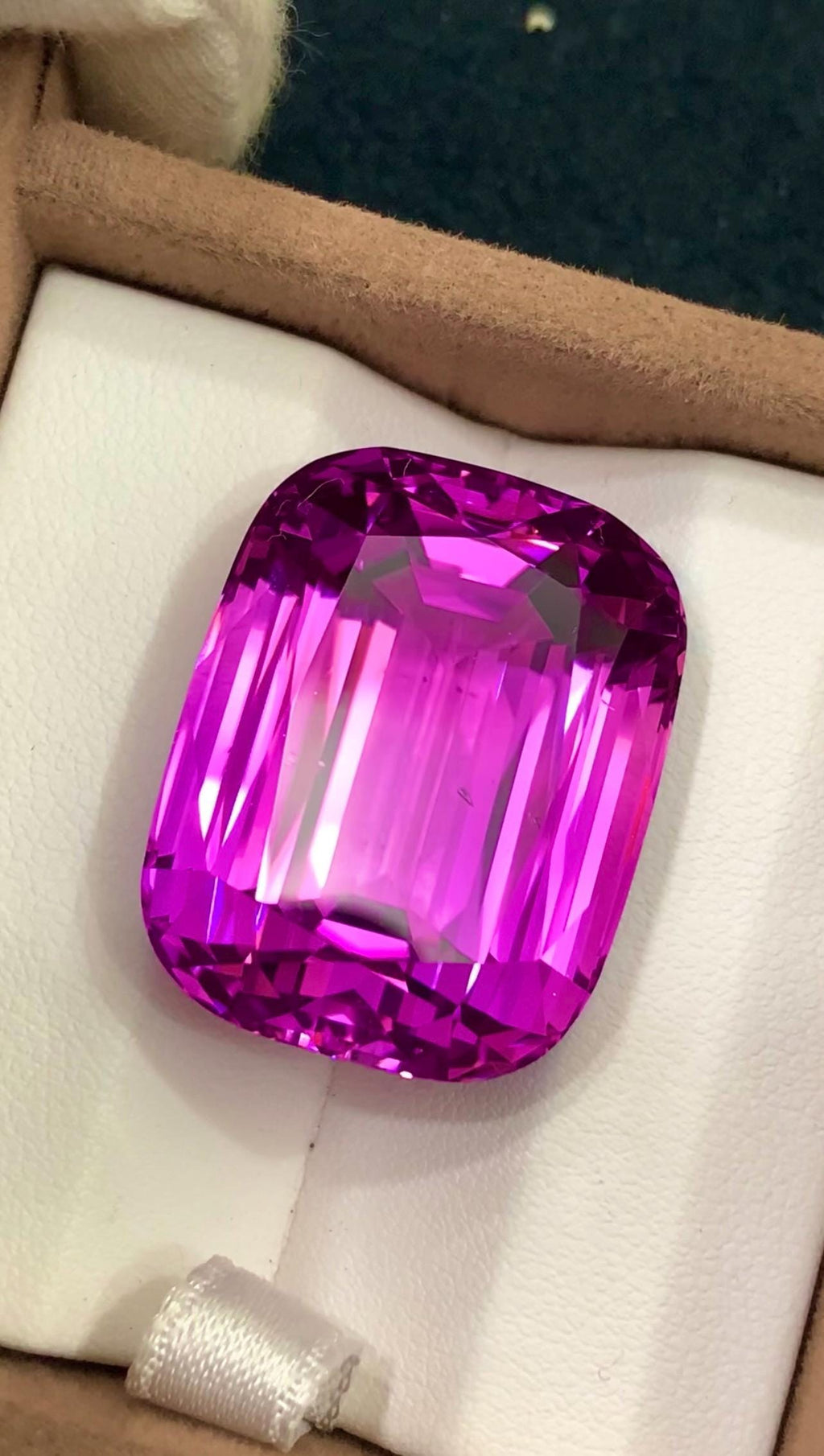 Pink Kunzite 85.85ct Cushion Cut Gemstone from Afghanistan – Elegant Sparkling Pink Gem