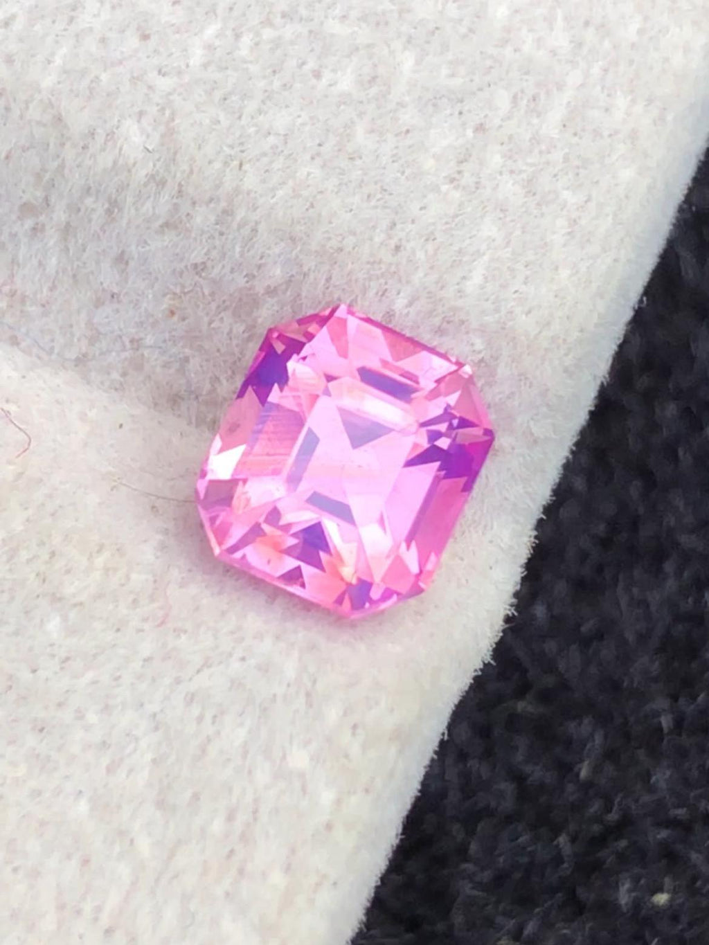 1.20ct Purple Pink Sapphire – No Heat Asscher Cut Gem, Madagascar