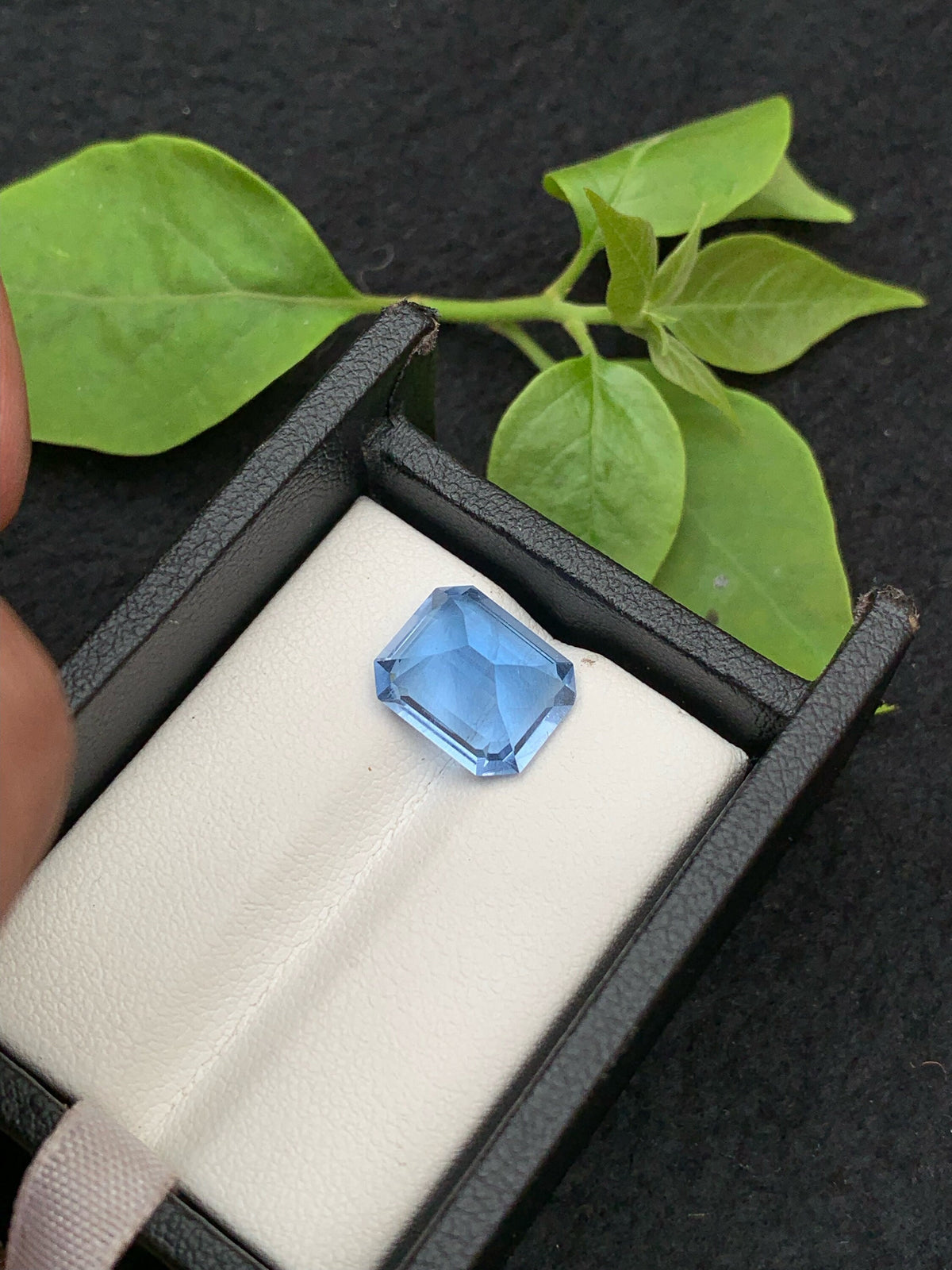 Emerald Cut Aquamarine Gemstone: Deep Sea Color, 5.40 Carats