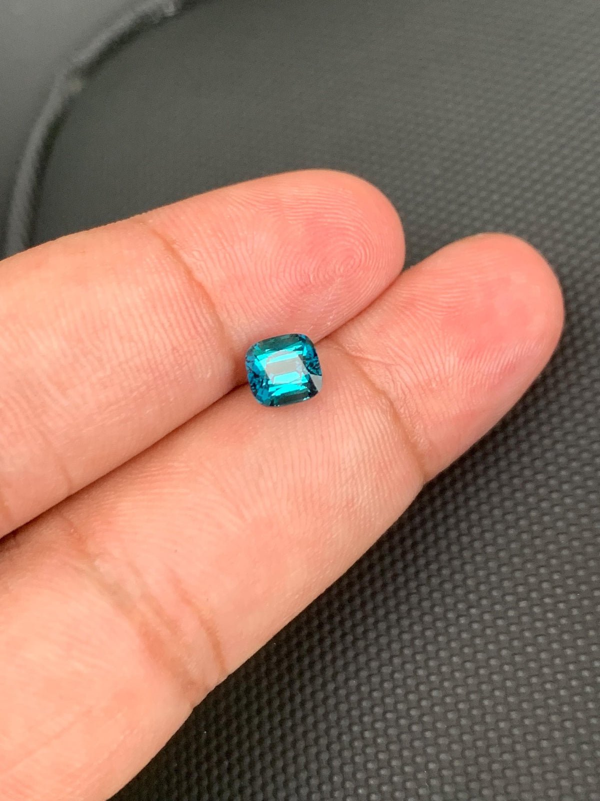 Neon Blue Lagoon Tourmaline Stone: Cushion Cut Gemstone, 1.10 CT