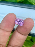 Baby Pink Kunzite Gemstone: 4.10 CT Cushion Cut Spodumene