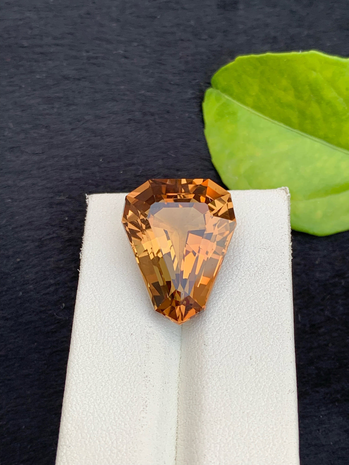 Deep Orange Imperial Topaz Gemstone: Faceted Loose Stone, 29.50 CT