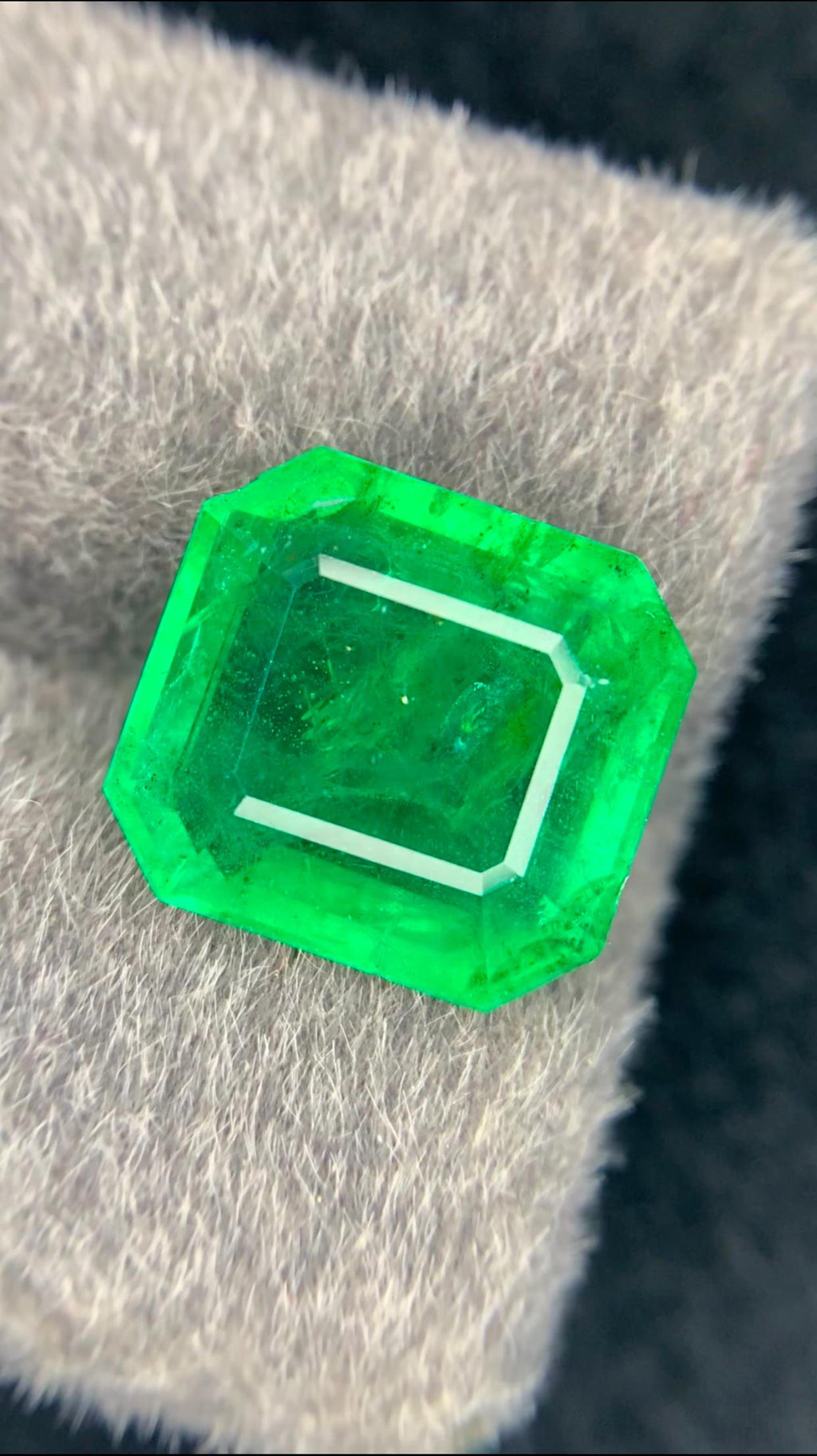 Natural Zambia Emerald Gemstone: Emerald Cut, 6.65 CT (Loose)