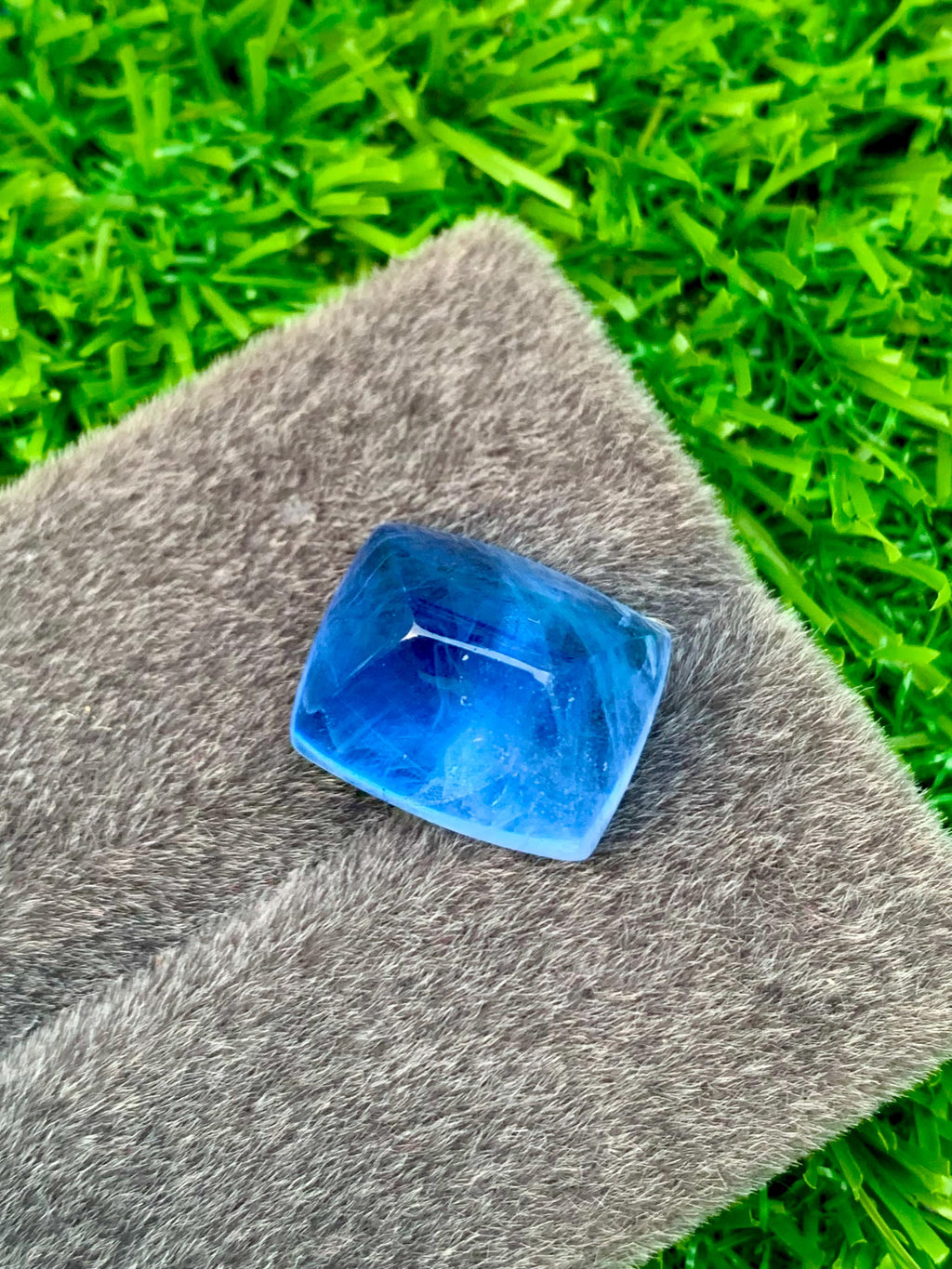 24.20 ct Aquamarine Cabochon: Skardu Pakistan Blue Beryl Gemstone