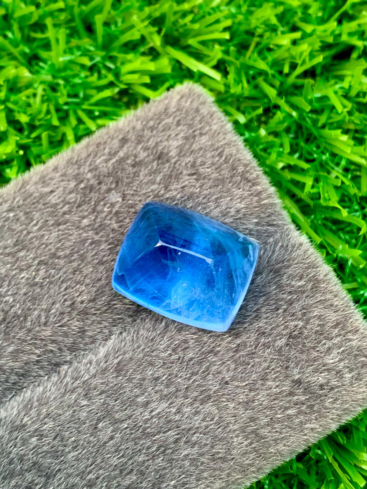 24.20 ct Aquamarine Cabochon: Skardu Pakistan Blue Beryl Gemstone