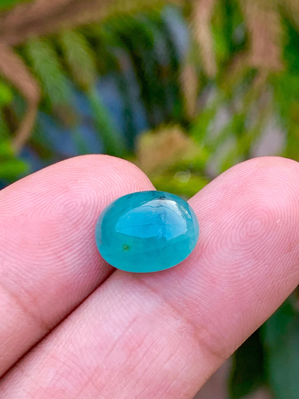 Grandidierite Cabochon: Rare Bluish-Green Gemstone from Madagascar (6.50 CT