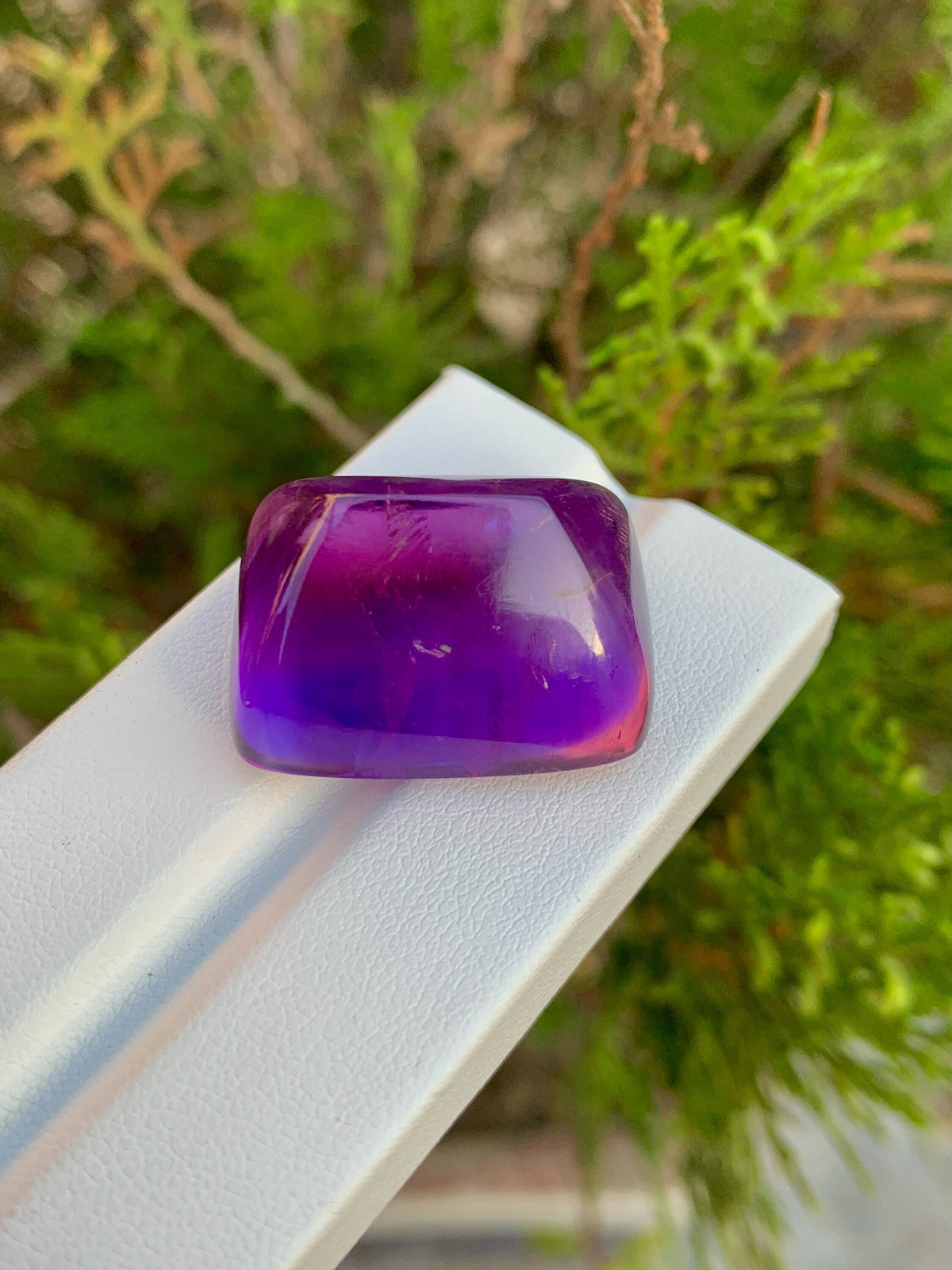 Deep Purple Amethyst Sugarloaf Cabochon: February Birthstone, 66.05 Carat