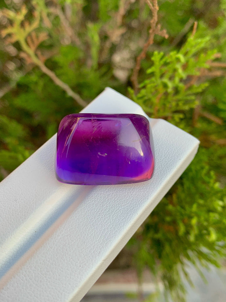 Deep Purple Amethyst Sugarloaf Cabochon: February Birthstone, 66.05 Carat
