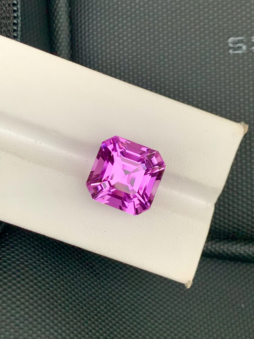 Deep Pink Kunzite Gemstone: 17.53 CT Asscher Cut Loose Stone