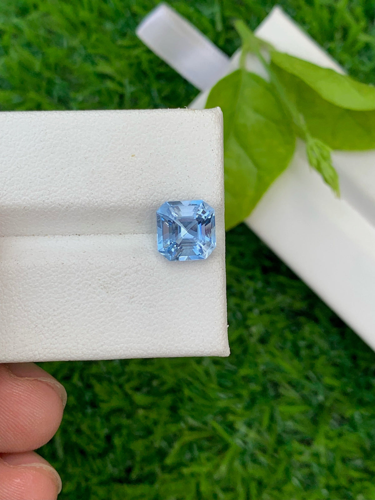 Santa Maria Aquamarine Gemstone: 2.05 Carat Asscher Cut Beryl