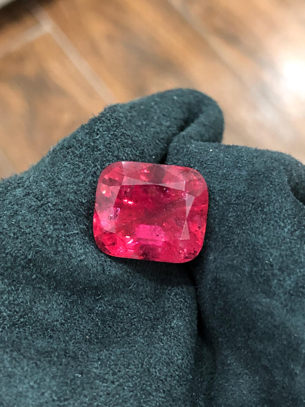 Rubellite 19.60ct Cushion Cut Deep Red Gemstone | Fine Collector’s Tourmaline from Afghanistan
