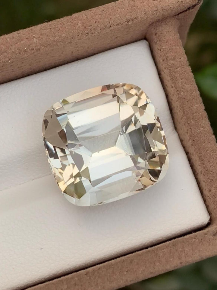 Golden Topaz 33.96ct Cushion Cut – Skardu Pakistan
