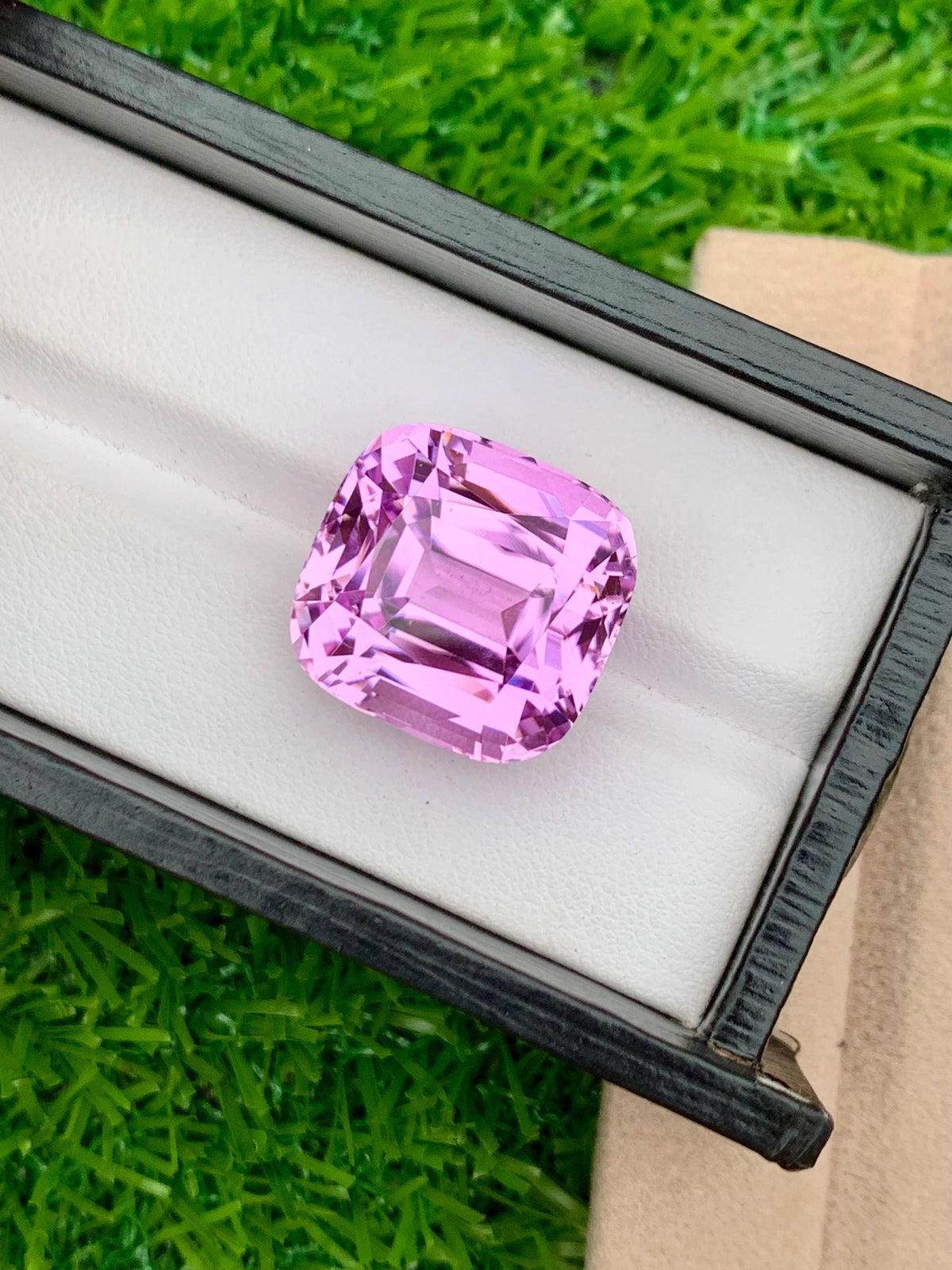 Lilac Pink Kunzite Gemstone: 40.35 CT Cushion Cut, Afghanistan Origin