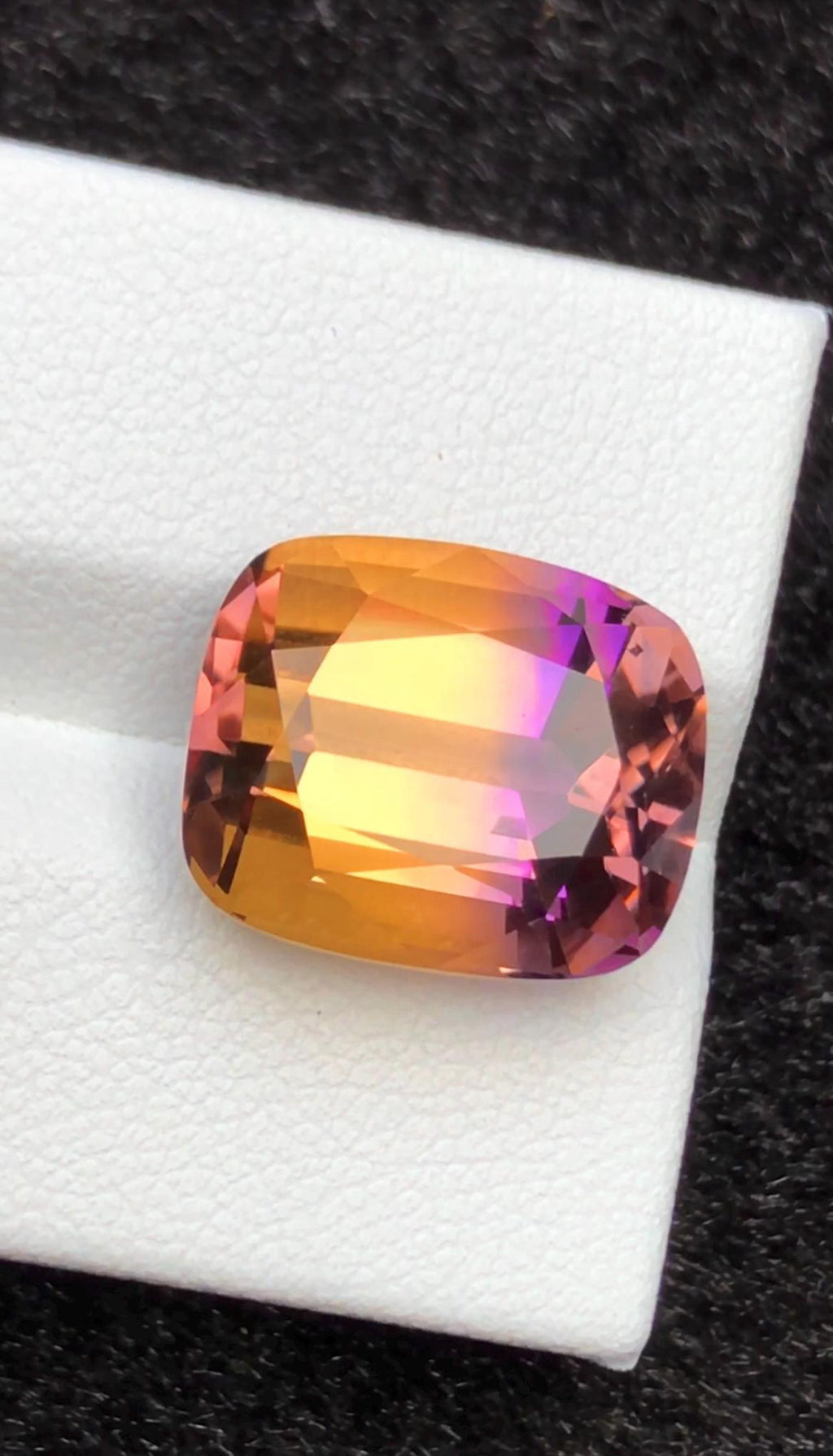 Bi-Color Ametrine 11.58 ct Cushion Cut – Gemstone from Brazil