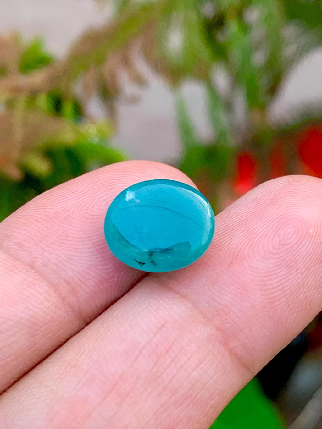Grandidierite Cabochon: Rare Bluish-Green Gemstone, Madagascar Origin, 8.45 CT