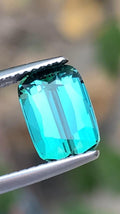 Blue Lagoon Tourmaline Gemstone: Cushion Cut Ring Stone, 2.55 CT