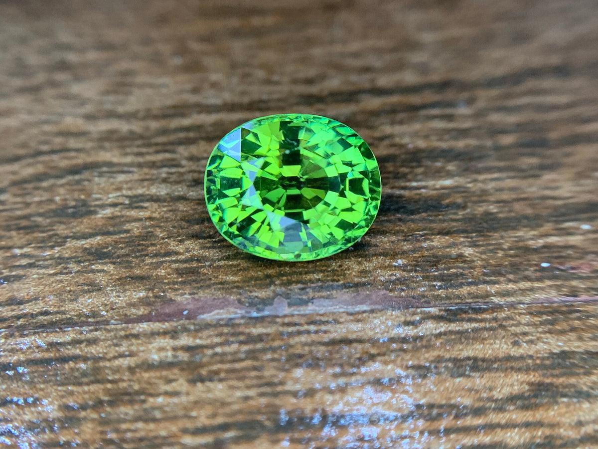 Mint Green Tourmaline Ring Stone: Faceted Oval Gemstone, 5.05 CT