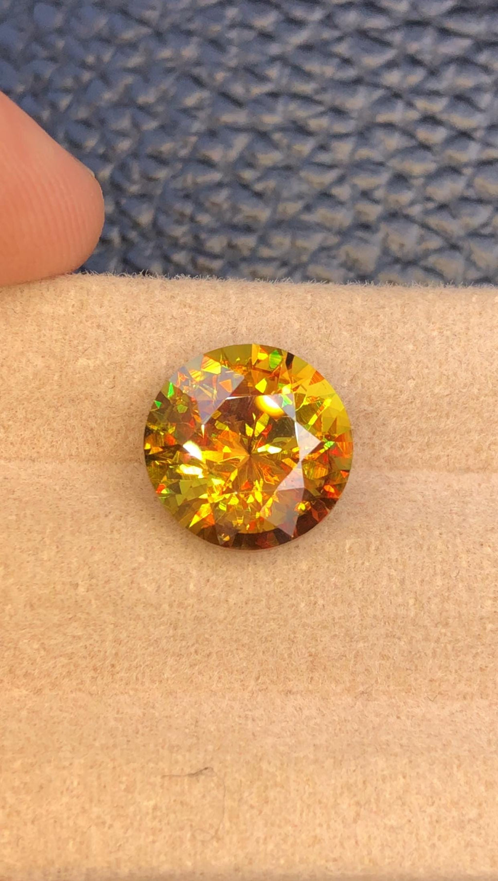 5.15 Carat Natural Nugget Orange Sphene Gemstone