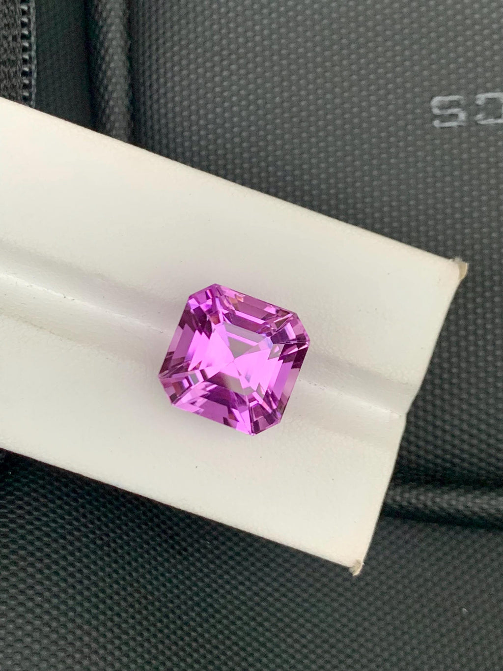 Deep Pink Kunzite Gemstone: 17.53 CT Asscher Cut Loose Stone