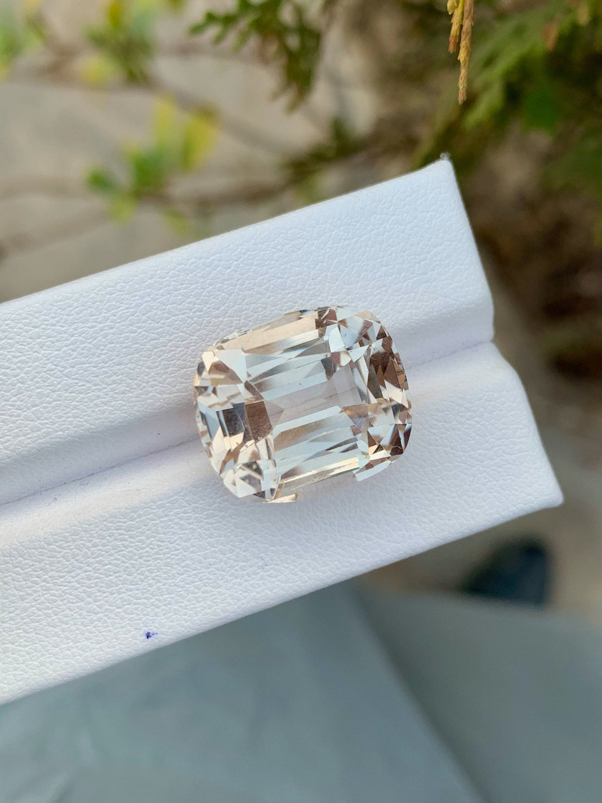Yellow Topaz Loose Gemstone: 26.80 CT Faceted Cushion Cut, November Birthstone