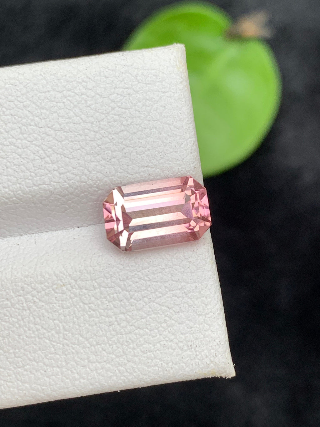 Pink Tourmaline Loose Gemstone, Emerald Cut, 3.25 CT