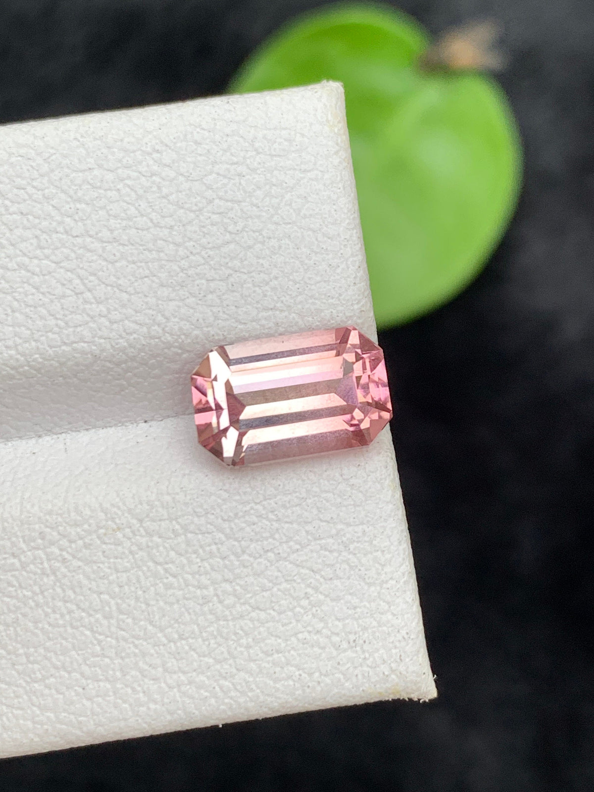 Pink Tourmaline Loose Gemstone, Emerald Cut, 3.25 CT