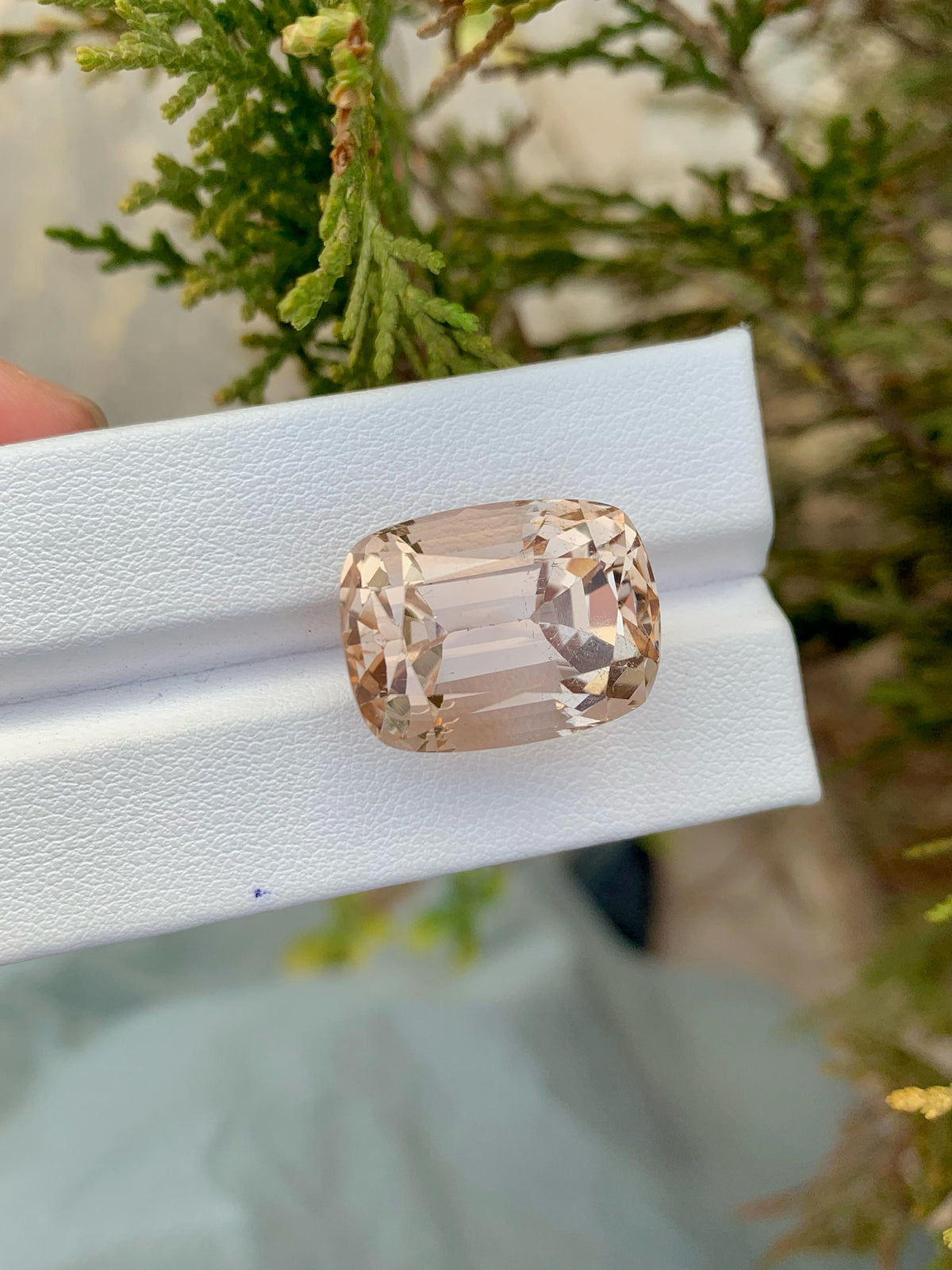 Natural Golden Topaz Gemstone: 37.80CT Faceted Cushion Cut