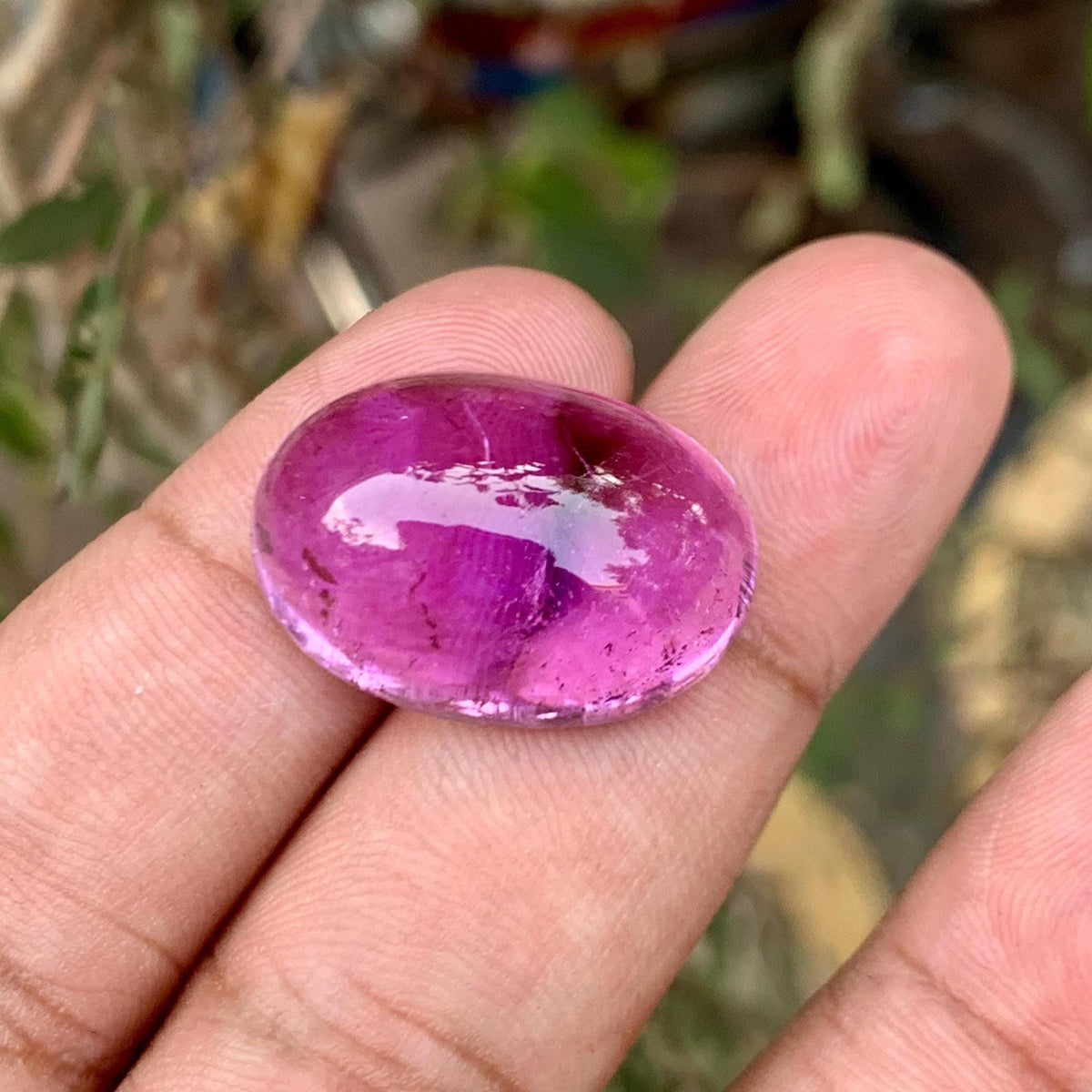 Pink Kunzite 36.55ct Cabochon Loose Gemstone – Pastel Transparent Afghan Spodumene