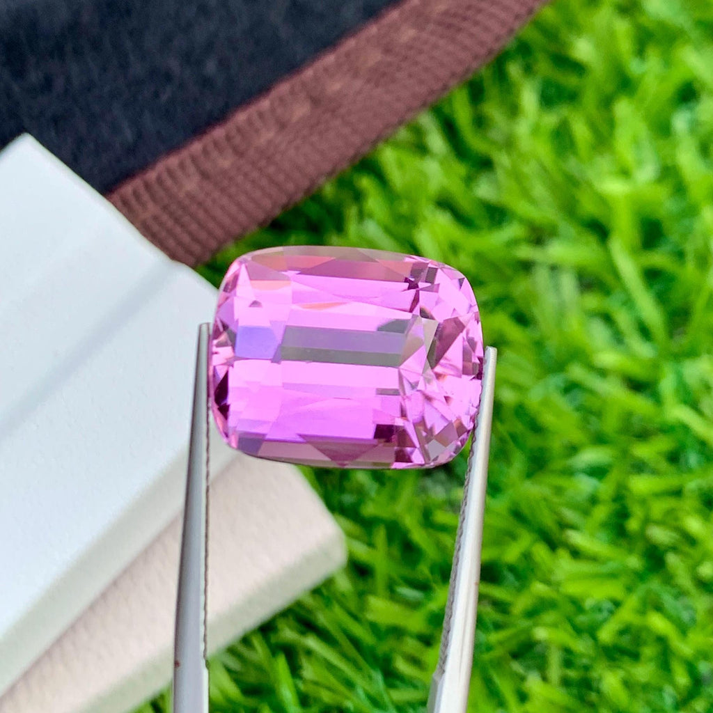 Pink Kunzite 19.45ct Cushion Cut – Elegant Afghan Gemstone
