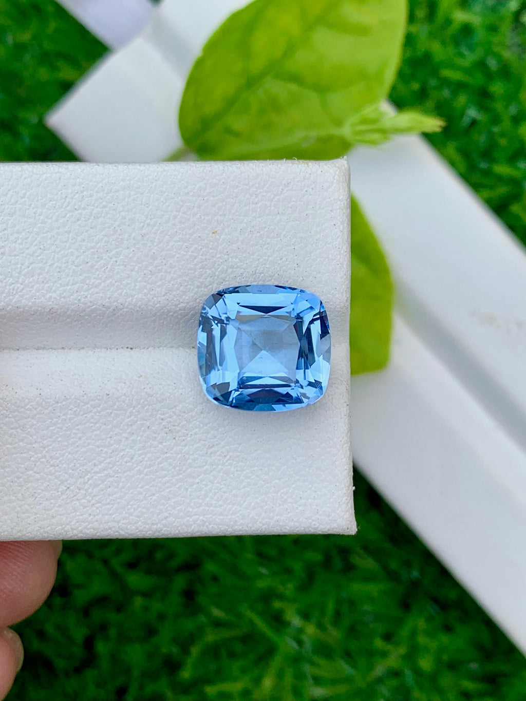 Santa Maria Aquamarine Gemstone: 5.60 CT Cushion Cut Stone From Brazil