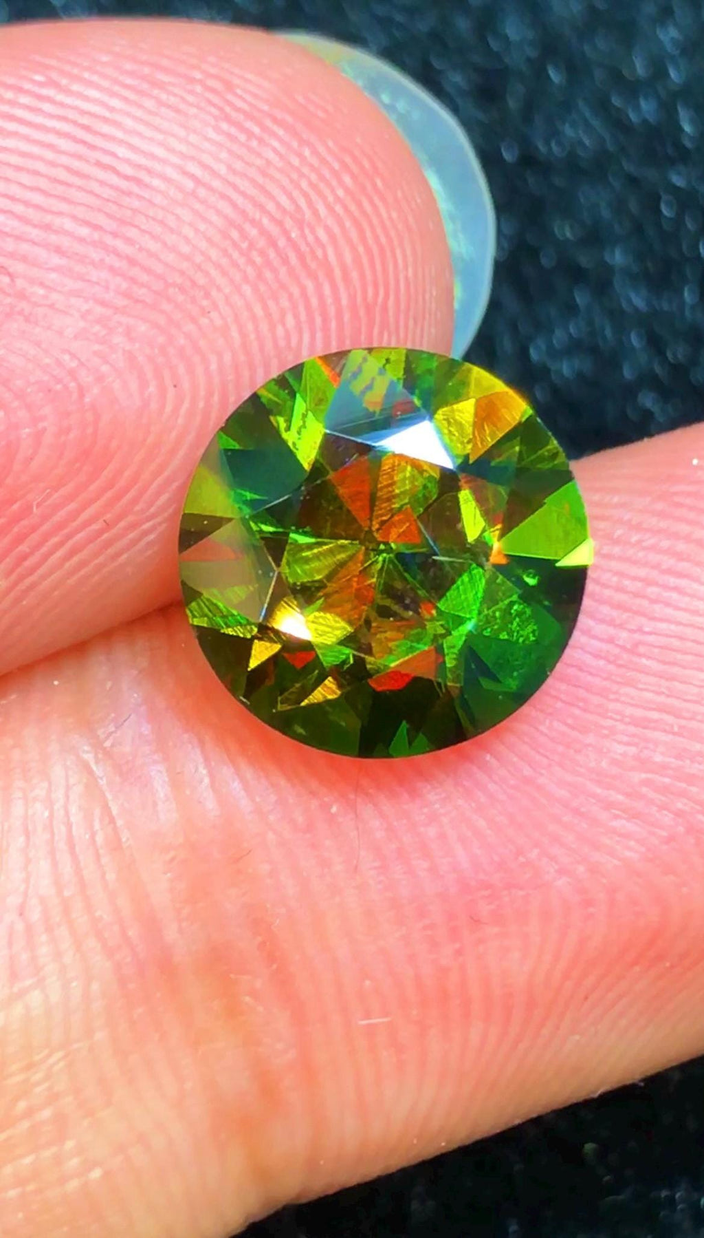 Sphene Titanite 3.90 ct Oval Cut Green Gemstone from Skardu Pakistan