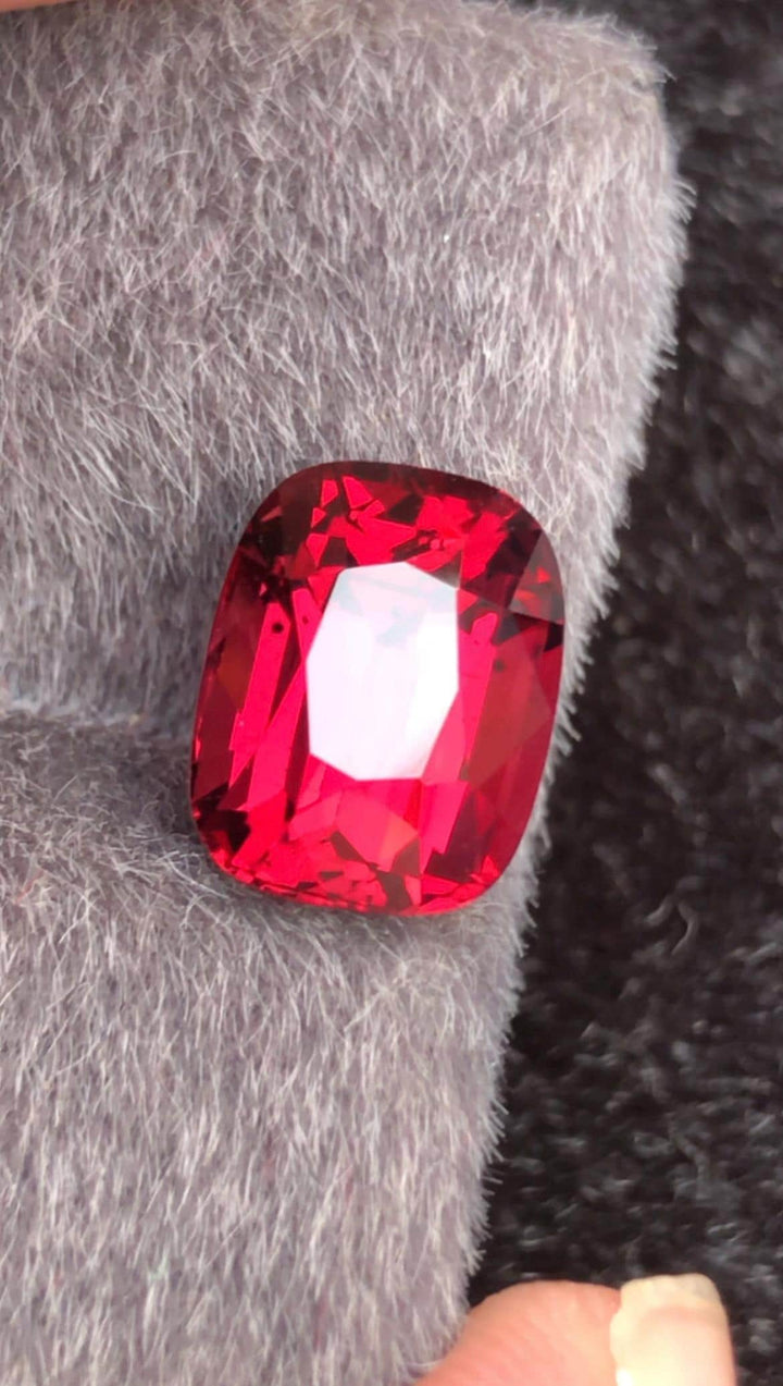 Rhodolite Garnet 3.71ct Cushion Cut Tanga Mine Tanzania Gemstone