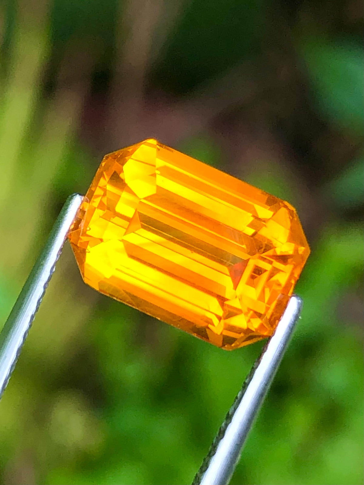 Golden Hour Sapphire,5.81 Cts Certified Natural Golden Yellow Sapphire