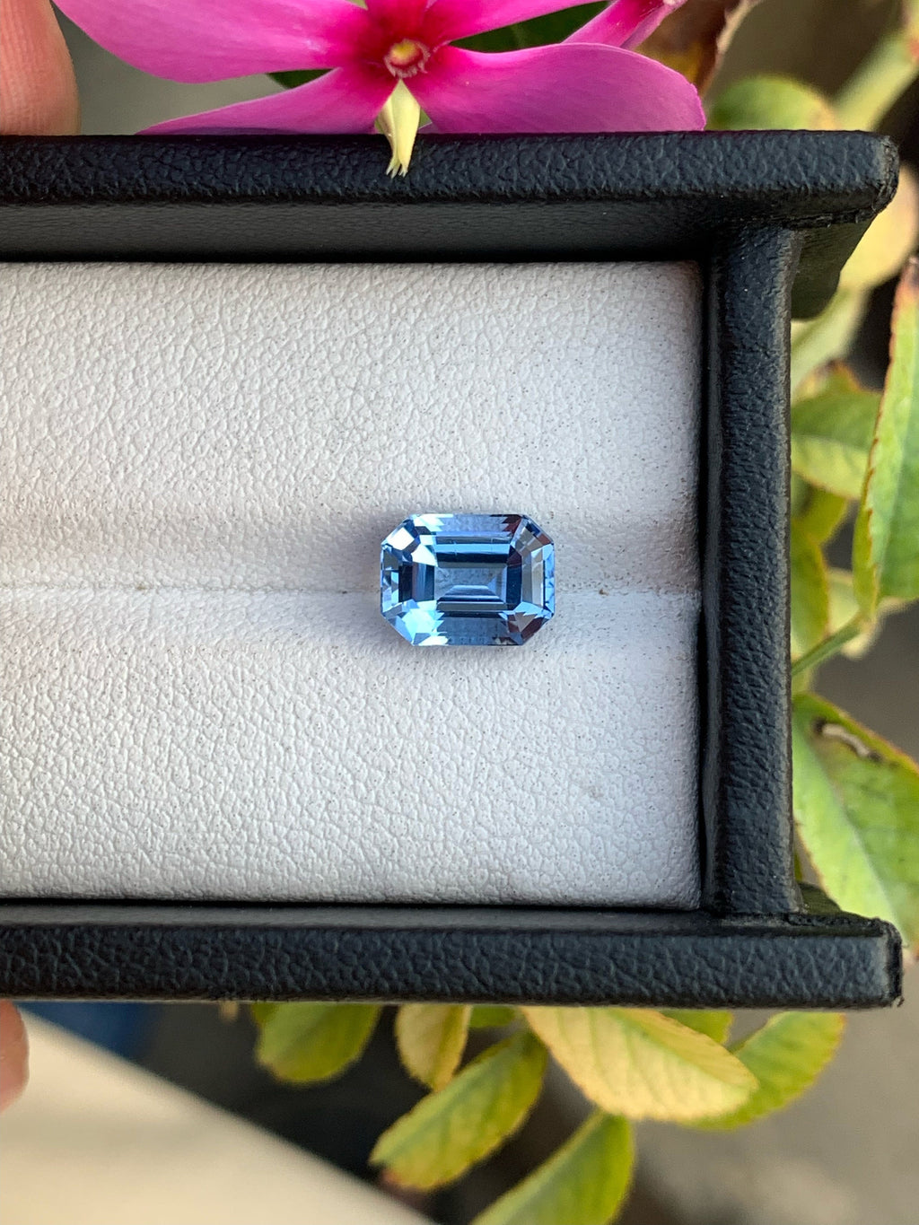 Santa Maria Blue Aquamarine Gemstone: Emerald Cut, 2 Carats