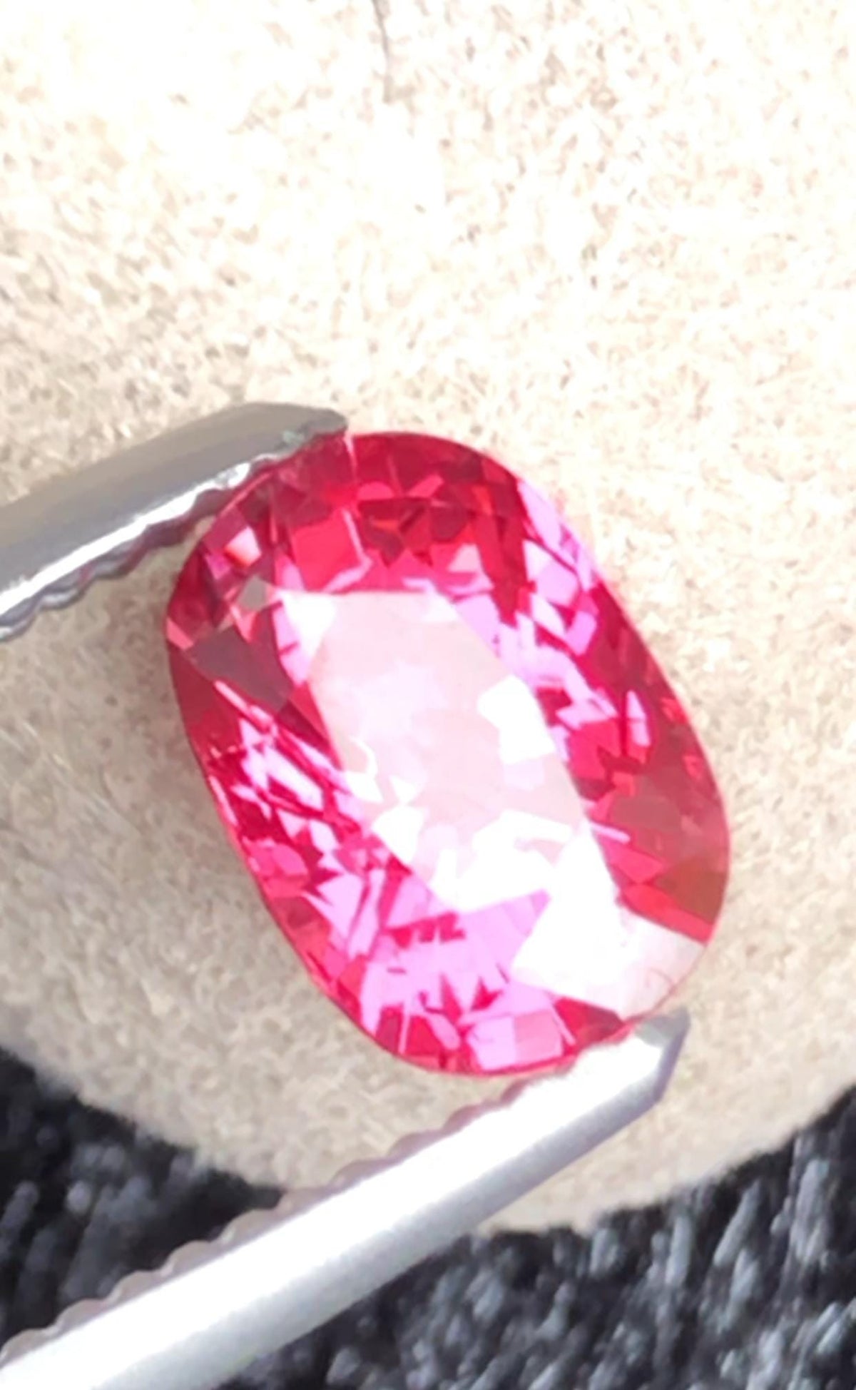 Mahenge Spinel 1.35ct Octagon Cut – Vivid Pink With Certificate