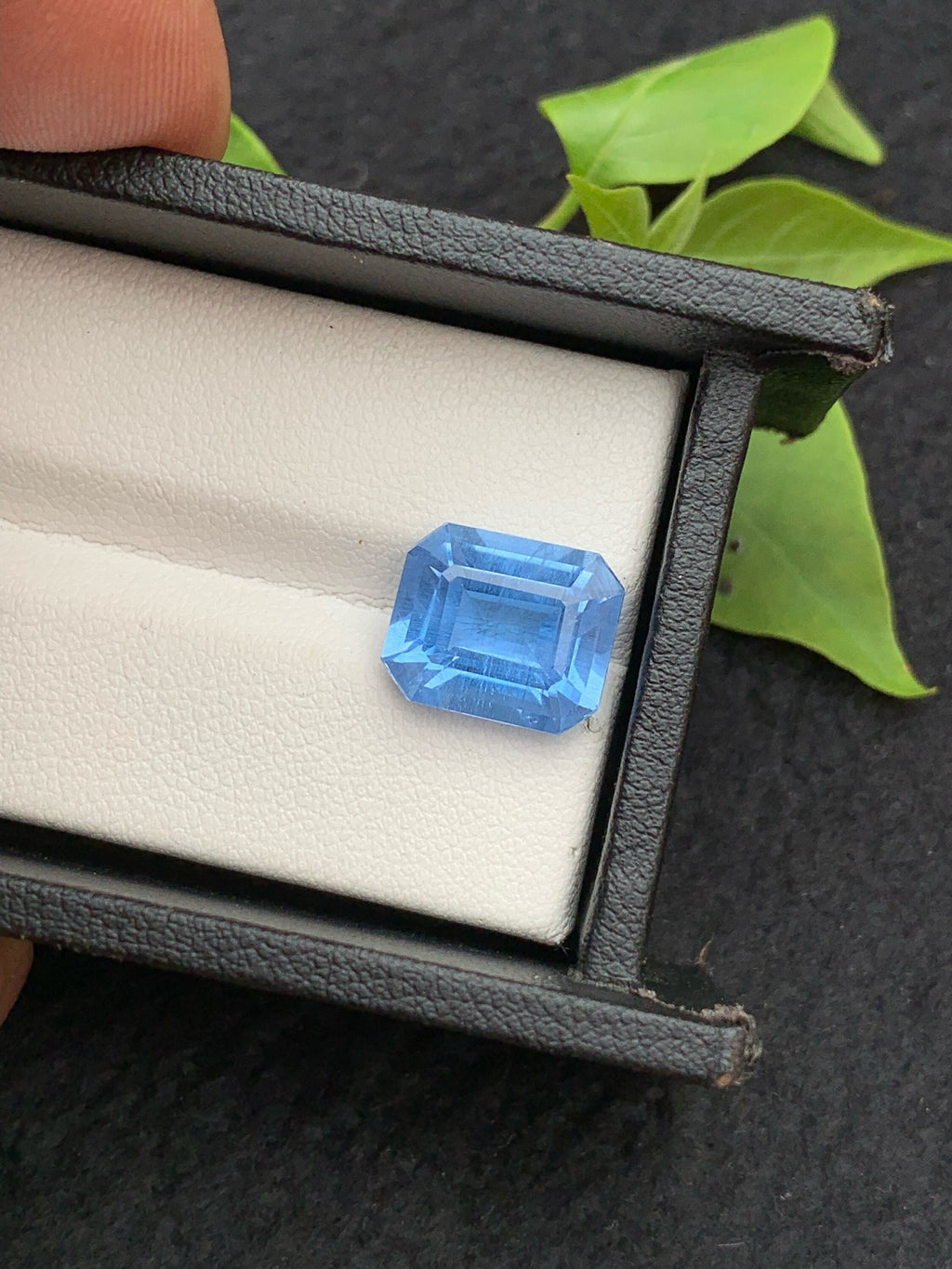Emerald Cut Aquamarine Gemstone: Deep Sea Color, 5.40 Carats