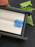 Emerald Cut Aquamarine Gemstone: Deep Sea Color, 5.40 Carats