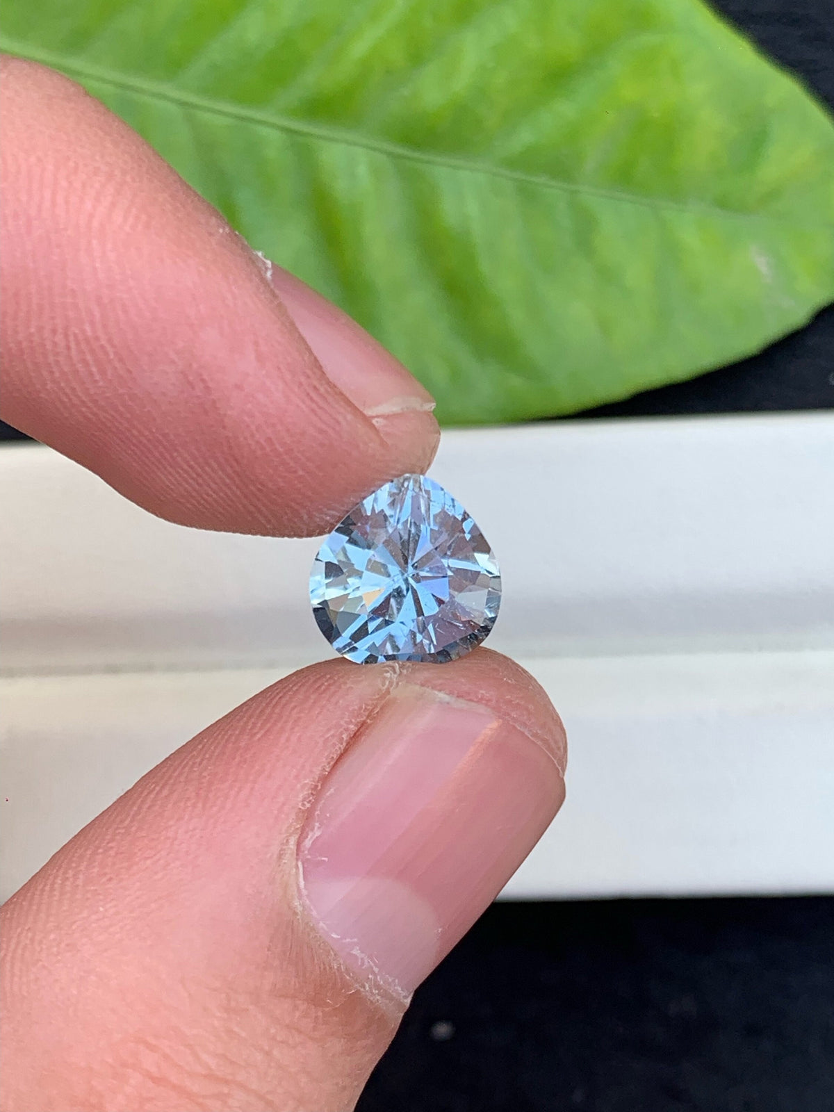 Santa Maria Aquamarine Stone: 3.60 Carat Trillion Cut Gemstone